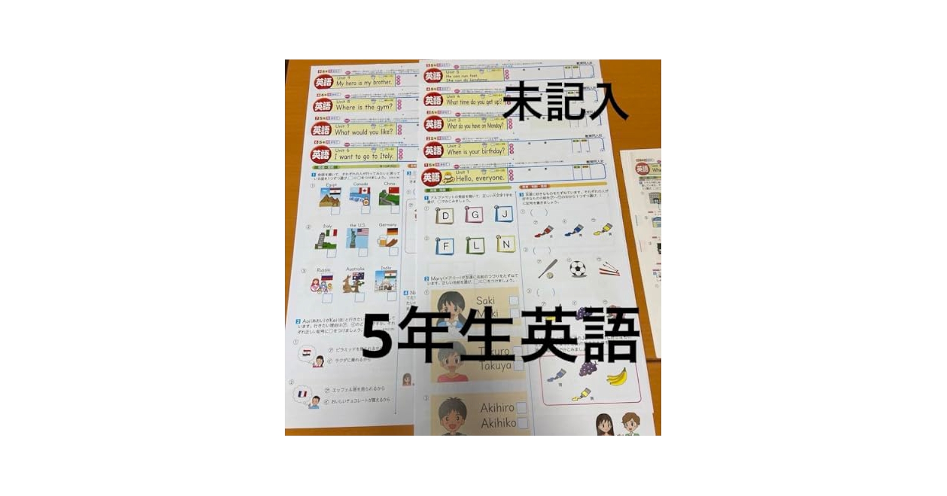 小学5年 英語 カラーテスト 教育同人社